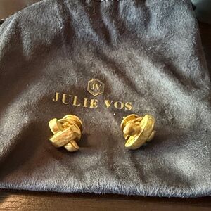 Julie Vos Gold Twisted Earrings